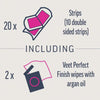 Veet Cold Wax Strips Face Normal 20 strips (British brand)