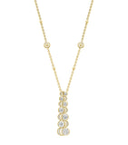 Boodles Over the Moon necklace 18k gold diamonds - British product