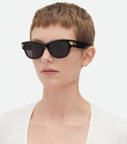 Timeless Gold-Tone Sunglasses with Recycled Acetate Frame
