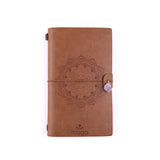 Myga notebook magic mandala light brown, UK version