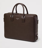 Aspinal of London Mount Street leather briefcase bag (British brand)