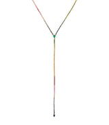 Harrods SHAY Yellow Gold, Diamond and Mixed Gemstone Rainbow Threads Necklace- Buy online at McGrocer