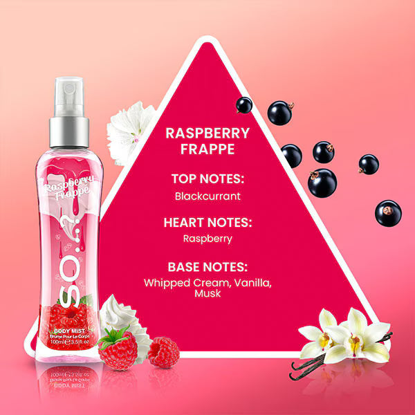 So...? Body Mist Raspberry Frappe 100ml (British brand)