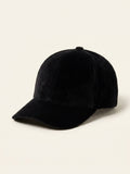 Prada velvet baseball cap with triangle logo (British brand)