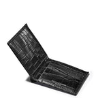 Aspinal of London croc-embossed leather bifold wallet, UK version