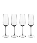 Harrods Villeroy & Boch Crystal Afina Champagne Glasses Set of 4 (120ml)- Buy online at McGrocer
