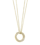 Boodles yellow gold and diamond large Roulette pendant, UK version