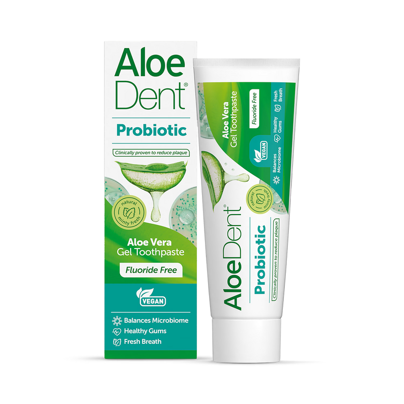 Aloe Dent Probiotic Toothpaste Fluoride Free 75ml - British product
