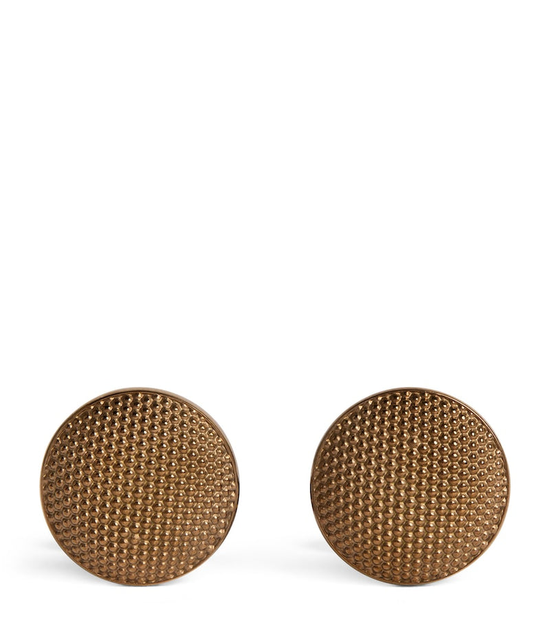 Giorgio Armani bronze-finish sterling silver cufflinks - British product
