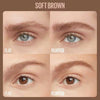 Maybelline Super Fluff 255 Soft Brown eyebrow mousse, imported from the UK