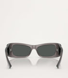 Versace VE4481 sunglasses in grey with shiny grey lenses (British brand)