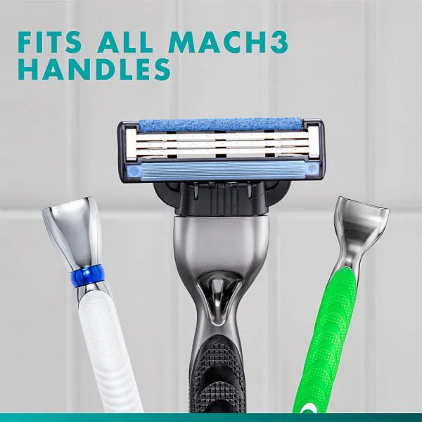 Gillette Mach3 razor blade refills 8 count, UK version