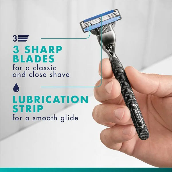 Gillette Mach3 razor blade refills 8 count, UK version