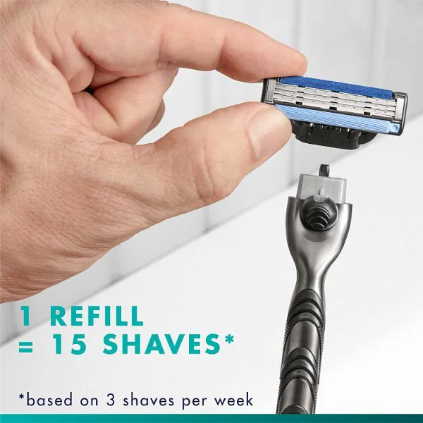 Gillette Mach3 razor blade refills 8 count, UK version