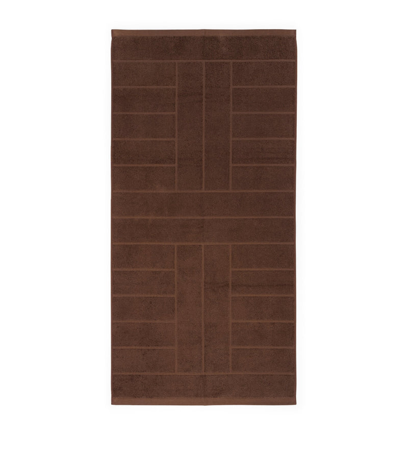 BAINA Jacquard Tile Bath Towel 40cm x 170cm - British product