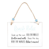 Superdrug Something Different Beach Rules Hanging Sign- Buy online at McGrocer