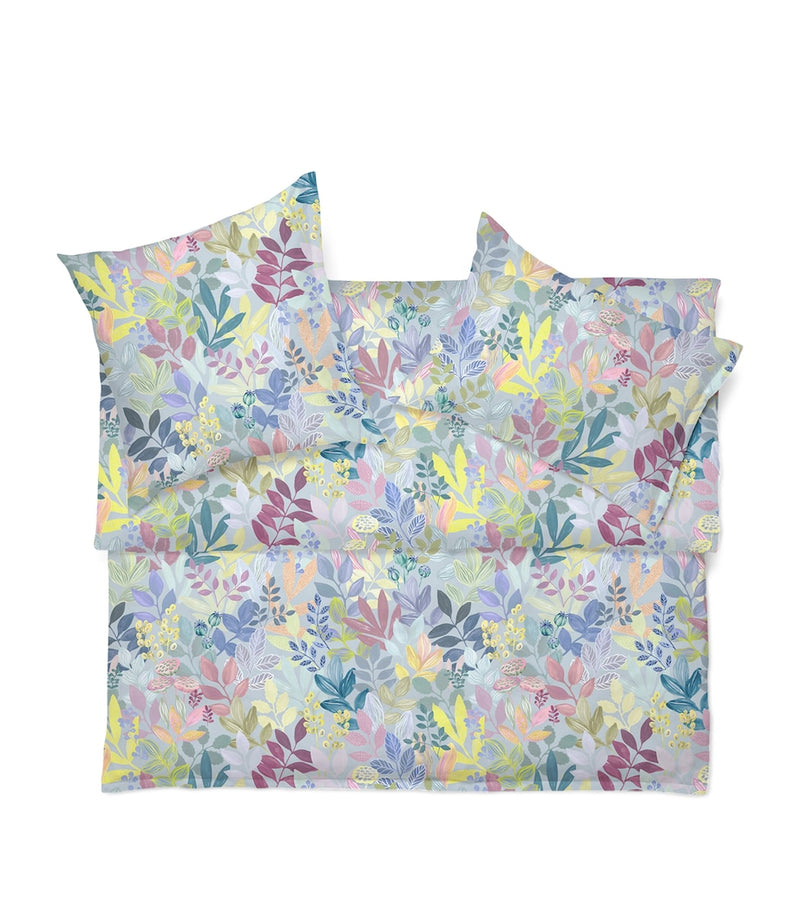 Schlossberg floral king duvet cover in satin fabric, 230cm x 220cm (British brand)