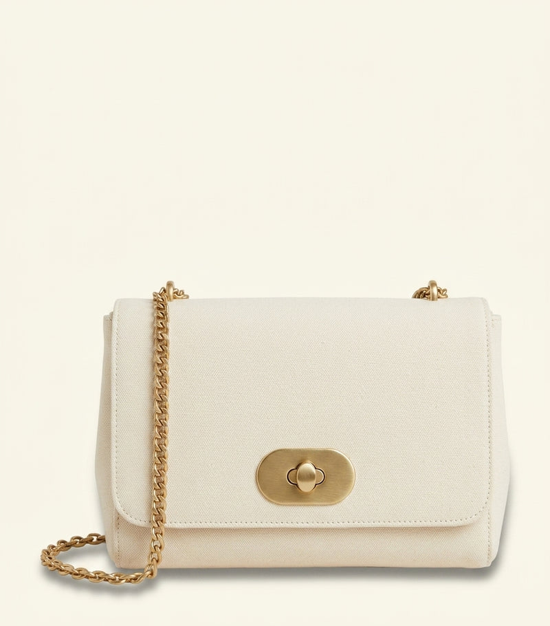 Mulberry Lily shoulder bag with woven leather and Postman's Lock, imported from the UK