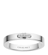 Harrods Chaumet Platinum and Diamond Liens Évidence Wedding Ring- Buy online at McGrocer