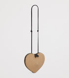 Alaïa heart-shaped straw shoulder bag (British brand)