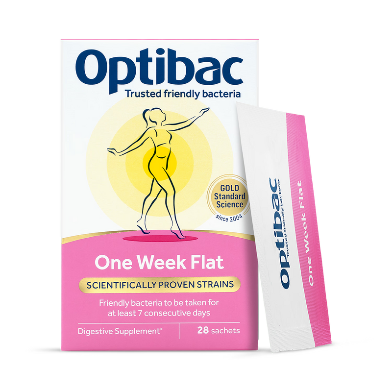 Optibac One Week Flat probiotic sachets, UK version