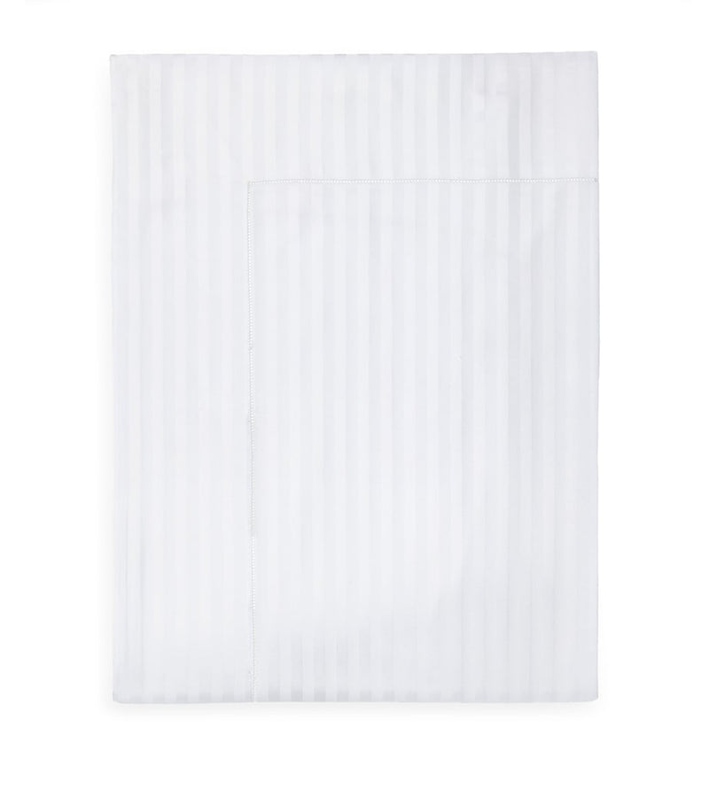 Pratesi striped king flat sheet 275cm x 275cm, imported from the UK
