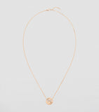 Chaumet small rose gold diamond pendant necklace (British brand)