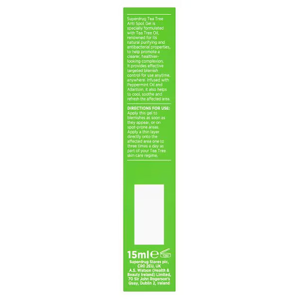 Tea Tree Spot Gel 15ml (British brand)