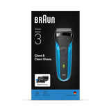 Holland & Barrett Braun Series 3 Shave&Style 310BT Wet & Dry Electric Shaver and Beard Trimmer, Black/Blue- Buy online at McGrocer