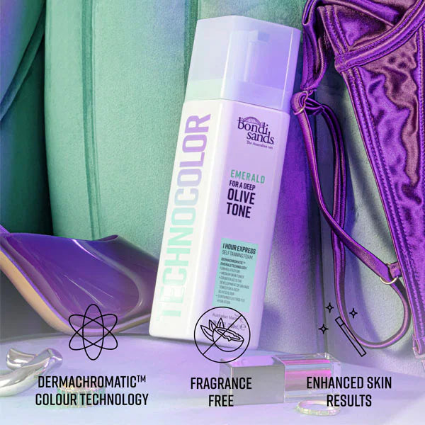 Technocolor emerald self tanning foam 200ml (British brand)