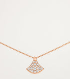 Bvlgari Divas' Dream rose gold diamond pendant necklace - British product