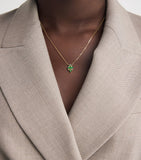 Suzanne Kalan diamond and emerald necklace in yellow gold, UK version