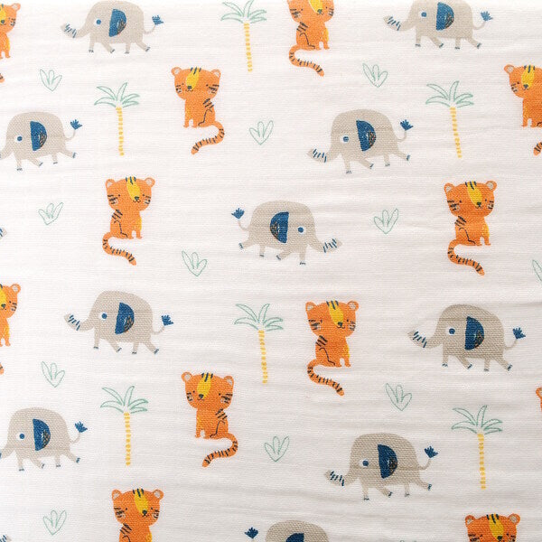 Ziggle Muslin Square Savanna Animals 70cm 3 Pack (British brand)