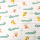Ziggle Muslin Square Savanna Animals 70cm 3 Pack (British brand)