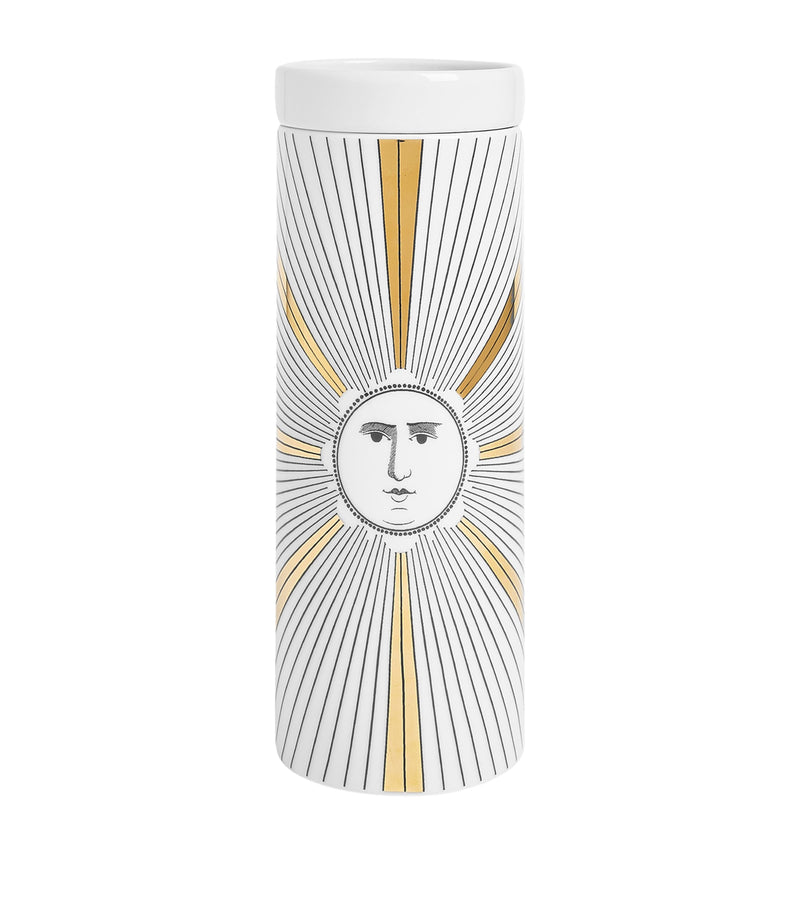Fornasetti Tall Soli pillar candle 800g - British product