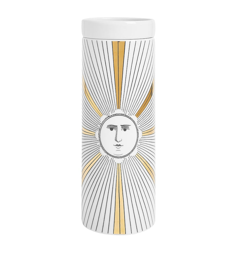 Fornasetti Tall Soli pillar candle 800g - British product