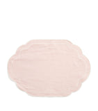 Harrods embroidered linen placemat pastel pink, UK version