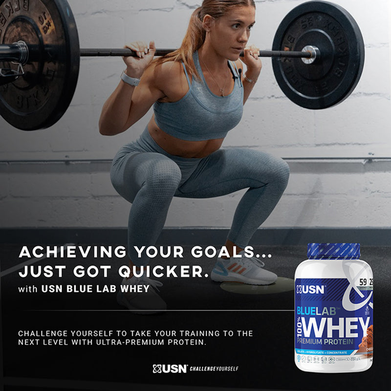 USN whey protein powder chocolate caramel 908g (British brand)