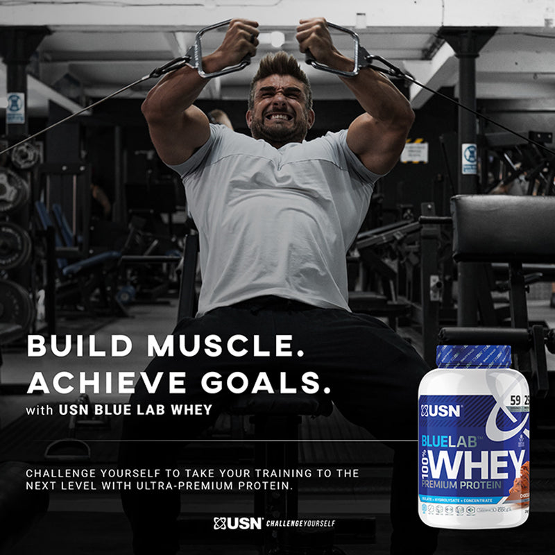 USN whey protein powder chocolate caramel 908g (British brand)