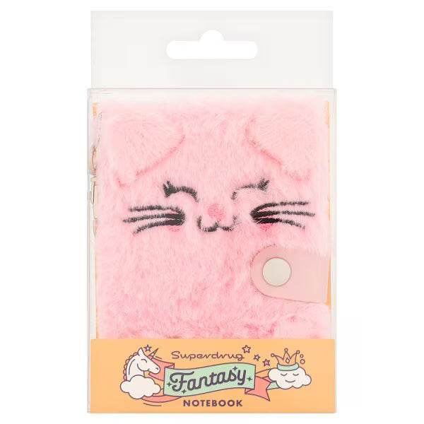 Fantasy pink fluffy bunny notebook - British product