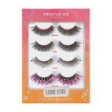 Superdrug Profusion Cosmetics It's A Vibe Lash Fest False Eyelash Set 5 Pairs- Buy online at McGrocer