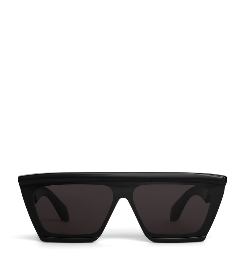 Alaïa Mask 69 acetate rectangle sunglasses, imported from the UK