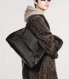 TOM FORD Eclipse shoulder bag in grained leather - British product