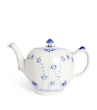 Royal Copenhagen Blue Fluted Half Lace Teapot 1L, imported from the UK