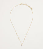 Astrid & Miyu gold pear diamond necklace (British brand)