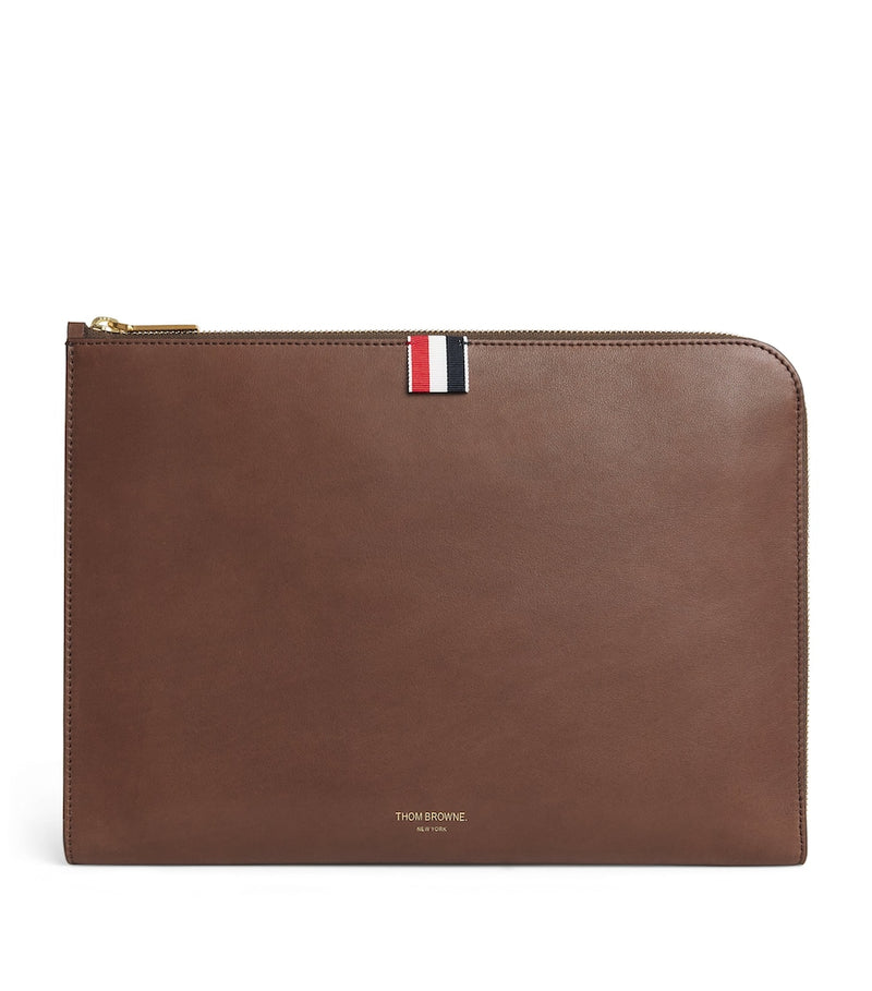 Thom Browne leather folio bag medium gusset - British product