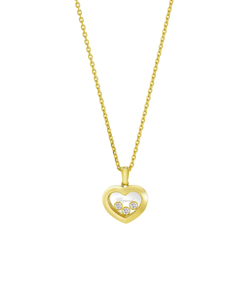 Chopard Happy Diamonds pendant necklace 18kt yellow gold, UK version