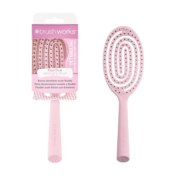 Brushworks Flexi Oval detangling hair brush (British brand)