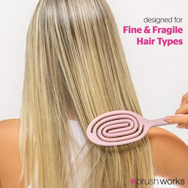 Brushworks Flexi Oval detangling hair brush (British brand)
