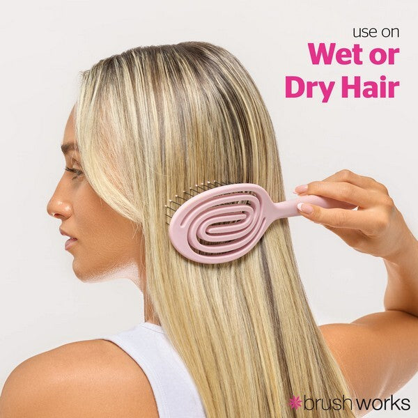 Brushworks Flexi Oval detangling hair brush (British brand)
